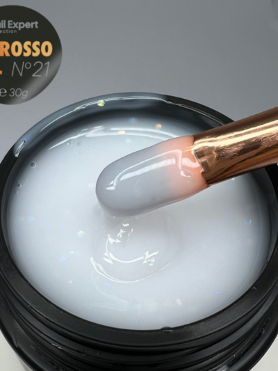 Fibrosso Gel Builder 21 Bianco Brillantinato 30gr